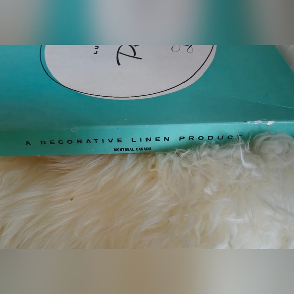 Vintage 1960s Lady Cristina Luxury Place Mat Set- aqua - Picture 2 of 16